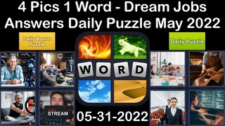 4 Pics 1 Word - Dream Jobs - 31 May 2022 - Answer Daily Puzzle + Bonus Puzzle