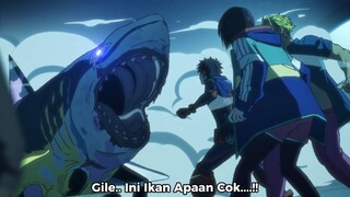 Zom 100: Bucket List of the Dead Episode 5 .. - Akira Menyelamatkan Shizuka Dari Zombie Hiu Ganas ..