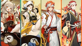 Onmyoji RPG CN 5th Anniversary | CG of 2 new SSRs - Mishige(F) and Shokurei(M) | 食靈 & 飯笥 | 阴阳师五周年