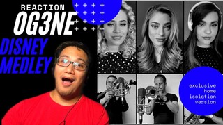 OG3NE - DISNEY MEDLEY (HOME ISOLATION VERSION) // REACTION