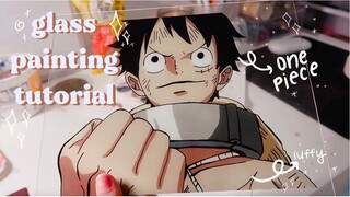 ANIME GLASS PAINTING TUTORIAL! 🍥