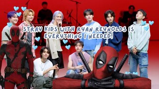 STRAY KIDS com Ryan Reynolds is everything I needed !