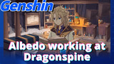 Albedo working at Dragonspine