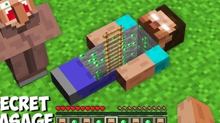 ทำไม VILLAGER ซ่อนข้อความลับใน HEROBRINE ด้วยไอเท็ม SUPER EMERALD ใน Minecraft ฐานลับ !