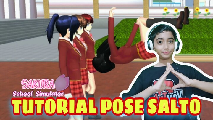 TUTORIAL POSE SALTO DI GAME SAKURA !!!!! #sakuraschoolsimulator #trending #gameplay #fyp