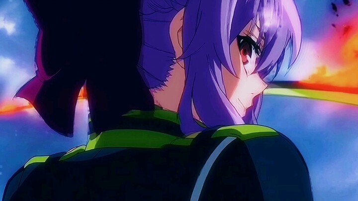 High energy warning, tears in my eyes, Shinoa protected Mika, this look back is so handsome!!!