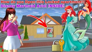 فتح غرفه اريل المغلقه There's Disney Mermaid Ariel Room and Tutorial Unlock house in Sakura School