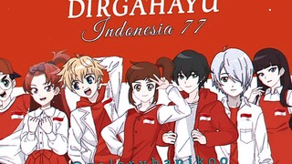 tulisan inddonesia 77 biar rindu lah ya😅