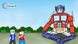 OPTIMUS PRIME PARODI 😅😅 - Animasi Kocak bin Lucu