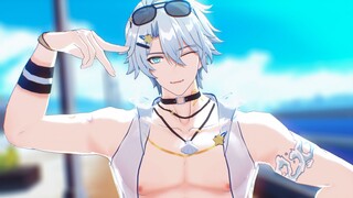 什么白厄居然出夏日皮肤了？！白厄‖晴空逐浪‖模型展示