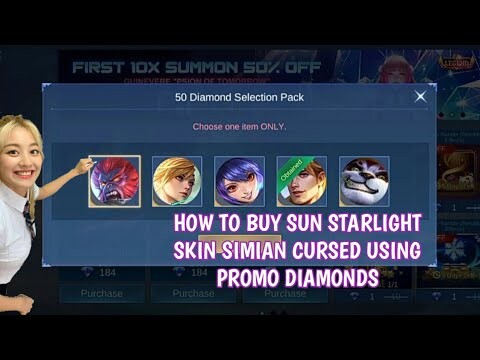 How to purchase Starlight skin Simian Cursed using Promo diamonds | How to use promo diamonds