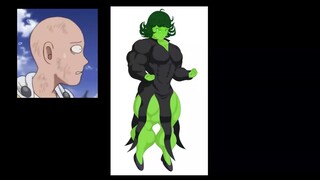 Tornado Becomes Gamma Hurricane (She-Hulk Transformation)