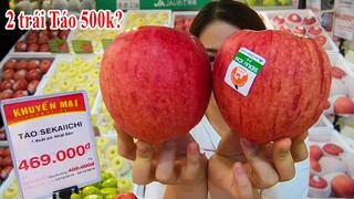 Ăn 2 trái táo khổng lồ Nhật Bản giá 500k ở siêu thị AEON Mall Tân Phú không?