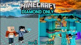 100 Hari Di Minecraft Tapi Diamond Only - Aku Bangun Istana Desa