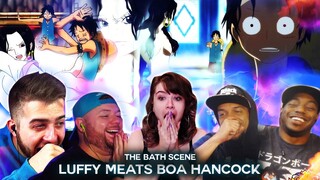 Luffy Meets Boa Hancock for the first time ! Bath Scene ! Reaction Mashup