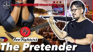 The Pretender Foo Fighters Instrumental Guitar cover collab with Chino David