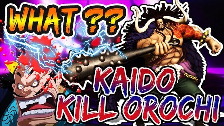 BUSETT !! OROCHI DIBUNUH KAIDO || TUJUAN  KAIDO DAN BIG MOM BERALIANSI || SPOILER ONE PIECE 985