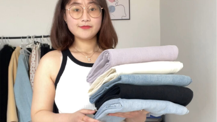 153 58 กิโลกรัม กางเกงที่สาวตัวเล็กสะโพกกว้าง ขาใหญ่ ก้นใหญ่ต้องมี