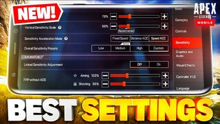 *NEW* APEX LEGENDS MOBILE BEST SETTINGS!