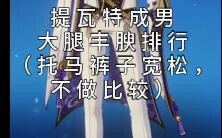 Teyvat Adult Male Thigh Roundness Ranking