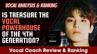 TREASURE has the strongest vocal line?! (Vocal Ranking & Analysis by a Vocal Coach)