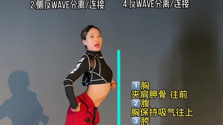 这次是全身的wave练习，分解练习要清楚链接才能顺畅奥～