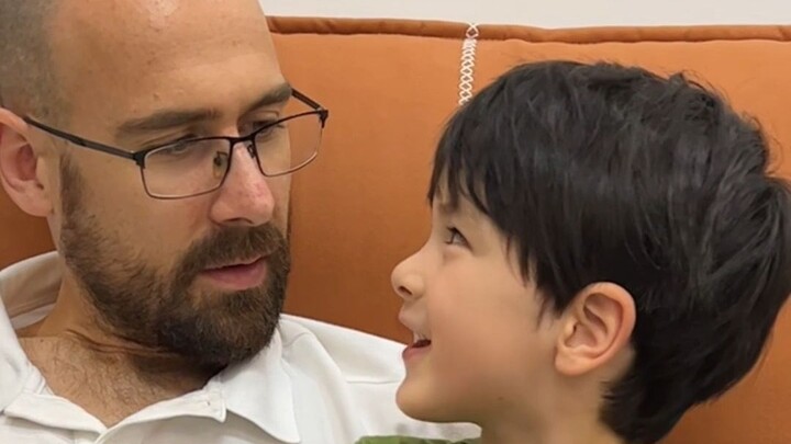 Another day of a loving father and filial son