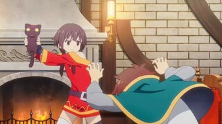 Kazuma hanya ingin memanjakan Mamonosuke, tapi Megumin marah dan ingin mengambil kembali hak asuh Ma