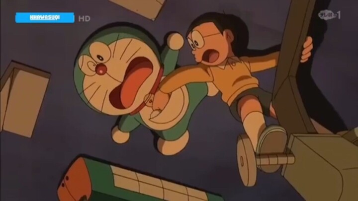 Gawat!! Nobita dan doraemon hampir masuk ke arra pembakaran