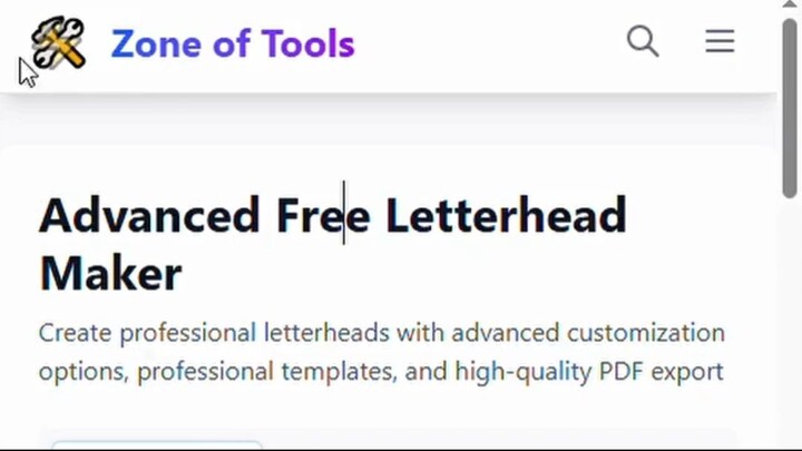 Online Business Letterhead Maker