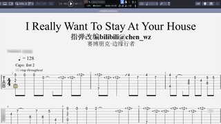 【Fingerstyle Guitar Tab】【Cyberpunk Edgewalker】I Really Want to Stay At Your House