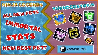 NINJA LEGENDS! ALL NEW PET UPDATE! IMMORTAL STATS! NEW BEST PET! | ROBLOX