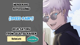 [SPEED PAINT] BARU KESAMPEAN GAMBAR GOJO SATORU FROM JUJUTSU KAISEN, MARI MENGENANG