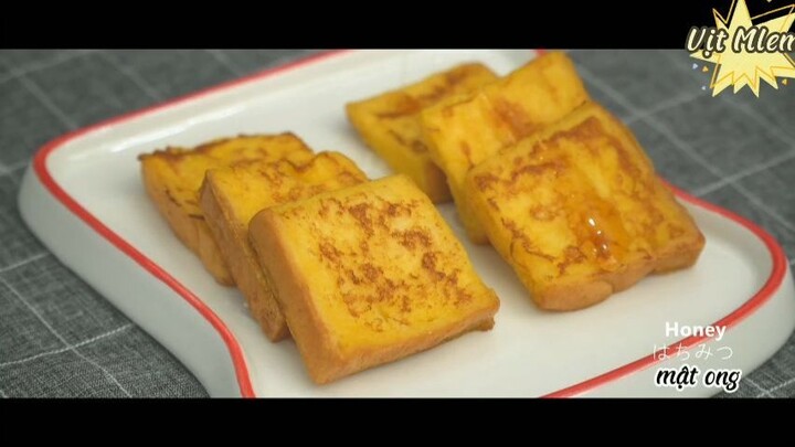 Bánh mì nướng áp chảo 2 #amthuc