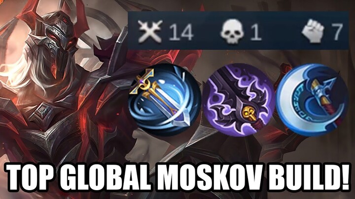 TOP GLOBAL MOSKOV! DESTROY HIGH POINTS ENEMIES WITH THIS 1 HIT DELETE BUILD! MLBB
