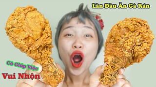 CÔ GIÚP VIỆC VUI NHỘN - LẦN ĐẦU ĂN THỬ GÀ RÁN KFC SIÊU NGON -  FRIED CHICKEN - HÀ SAM