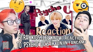 Stray Kids (Lee Know) Reaction to “Psycho” 00s (Hyunjin fancam) Engsub | NSD REACTION