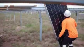 Beryl Solar Plant construction time lapse