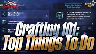 [MARVEL FUTURE REVOLUTION] - Crafting 101 & How To Craft Efficiently in MFR!