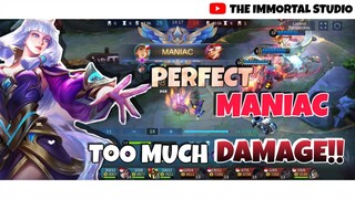 GUINEVERE PERFECT MANIAC - TOO MUCH DAMAGE - MOBILE LEGENDS