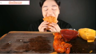 Burger gà part 4 #mukbang