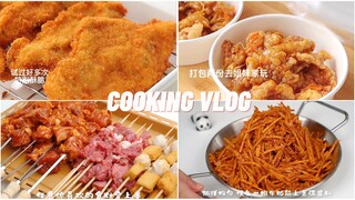 [KO CẦN LÒ] Tự làm các MÓN ĂN NHẬU tại nhà - Tempura, Gân bò sốt cay, Xúc xích, Gà chiên phô mai