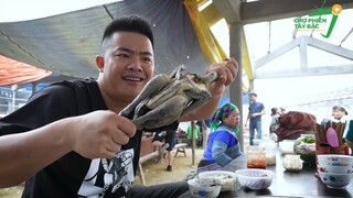 ẨM THỰC CHỢ PHIÊN TÂY BẮC  CHỢ CÁN CẤU TOÀN ĐỒ NGON
