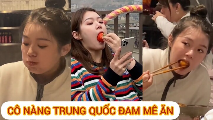 [ Douyin ] Cô nàng Trung Quốc có cái miệng rộng vô cùng đam mê ăn uống và tấu hài =))