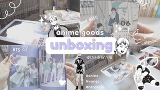Unboxing#1 | manga haul, BTS sowoozoo dvd, haikyuu nendroid, given calendar