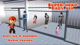 Baby kia & boboiboy masuk penjara | super hero baby kia | Drama Sakura School Simulator