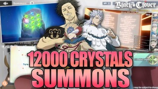 🚨12000 CRYSTALS SUMMONS! MY LUCK WAS INSANELY BUSTED, TRIPLE SSRS MULTI! | BLACK CLOVER MOBILE🚨