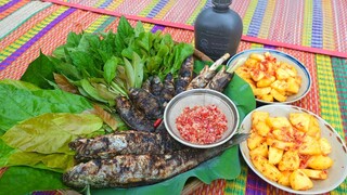 Lai Rai Bên Hồ Sen Với Cá Nướng Rau Rừng | MTQH