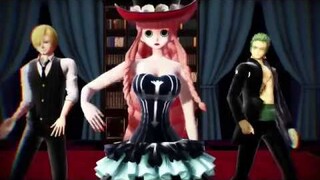 [MMD - One Piece] Revolver - Victoria, Perona, Zoro, and Sanji