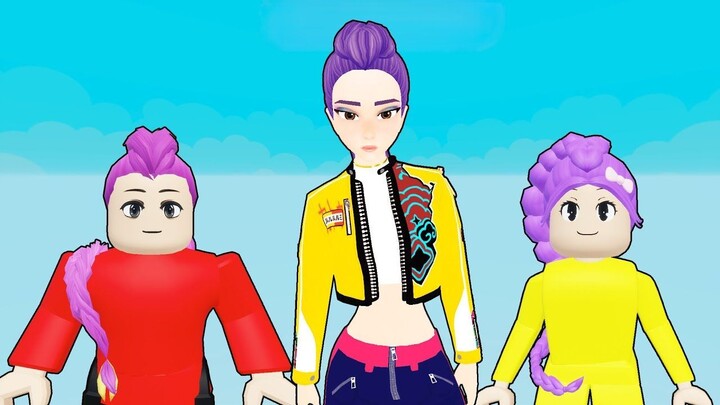 Yuta, Mio Dan Baby Celine Costplay Jadi Rumi Demon Hunter  ROBLOX